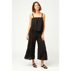 XCVI Cleon Flounce Linen Jumpsuit